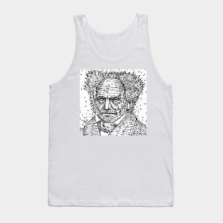 ARTHUR SCHOPENHAUER ink portrait Tank Top